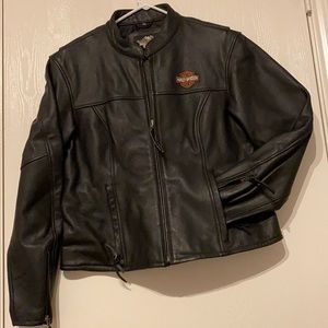 Harley leather riding jacket, size xl